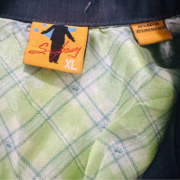 Men’s VTG Y2K Starbury XL Embroidered Button Up Shirt Chandler Bing Retro Resort - Picture 8 of 9